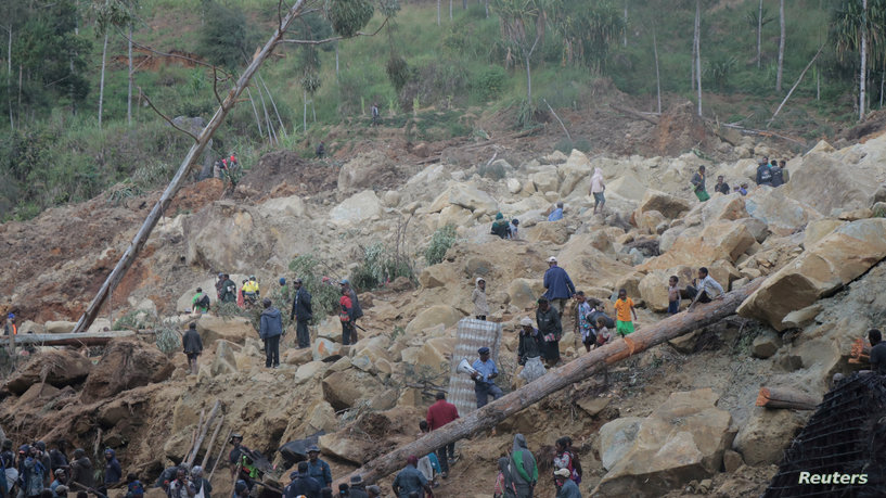 كارثة في بابوا غينيا الجديدة: انزلاق تربة يطمر أكثر من 2000 شخص!